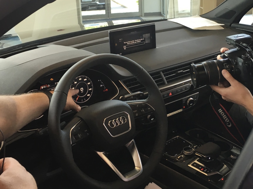 Audi car interior